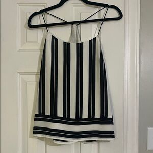 NWT Banana Republic Black and White Striped top
